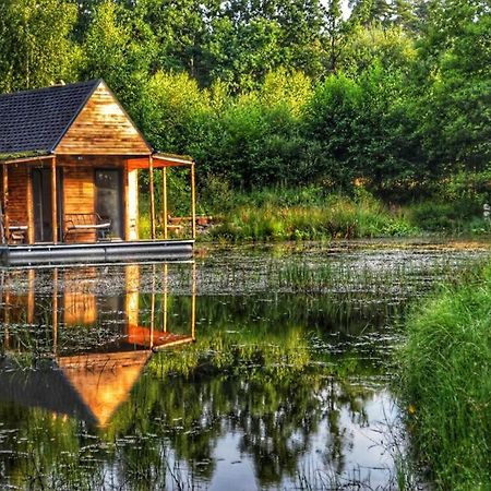 Heather Hut, Off-Grid Cottage On A Pond+2 Ha Darzkowo Luaran gambar